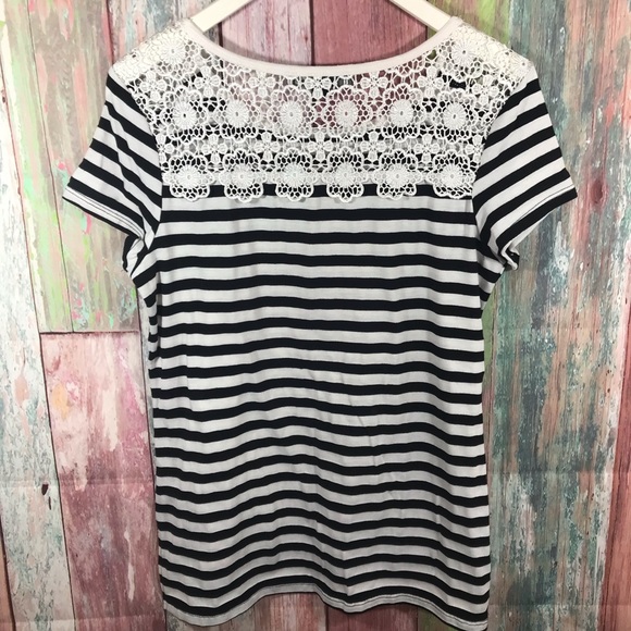 Yuni los angele laced striped Top - Picture 6 of 7